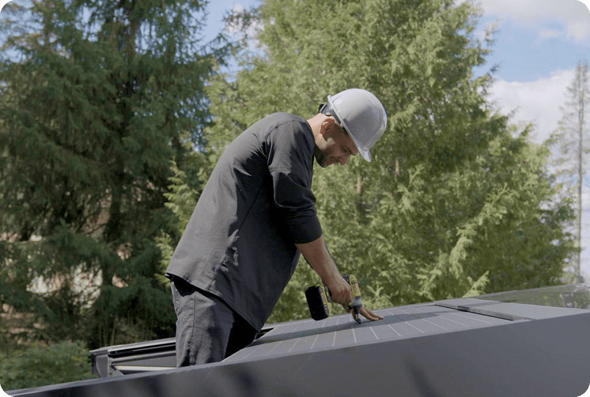 Solar panel installation professional